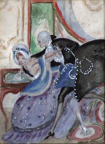 Scene Galante Oil Painting by Gerda Wegener