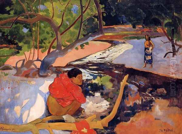 Te Poipoi Oil Painting by Paul Gauguin