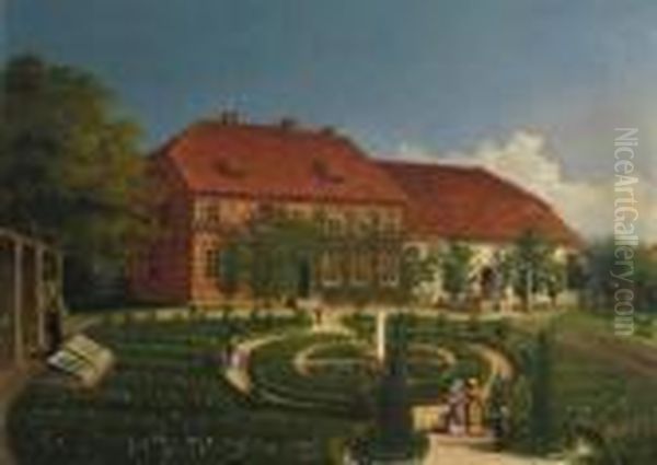 Pastoen House In Colenfeld Oil Painting by Otto Wegener