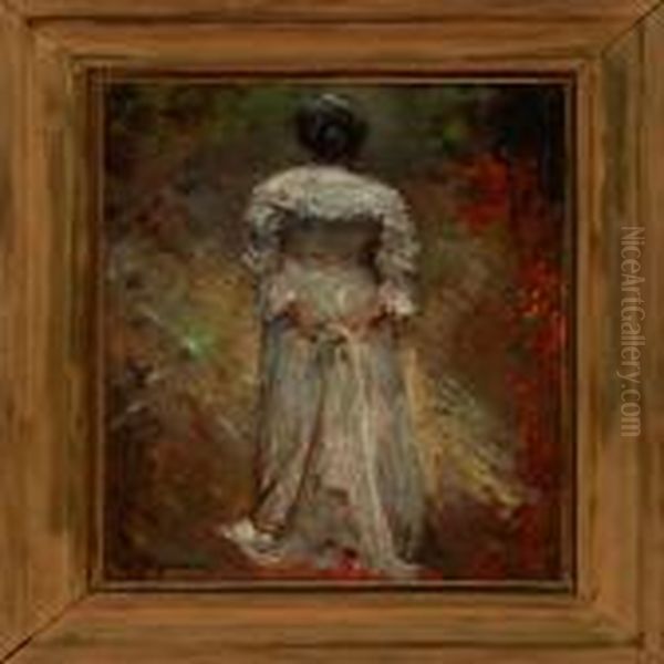 Bertha Wegmann's Girlfriend, Toni Moller Oil Painting by Bertha Wegmann