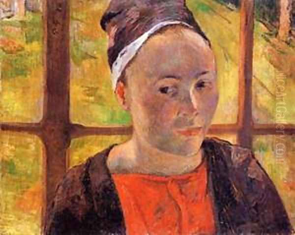 Portrait of a Woman (Marie Lagadu) 1888 Oil Painting by Paul Gauguin