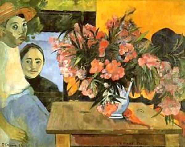 Te Tiare Arani (aka Flowers of France) 1891 Oil Painting by Paul Gauguin