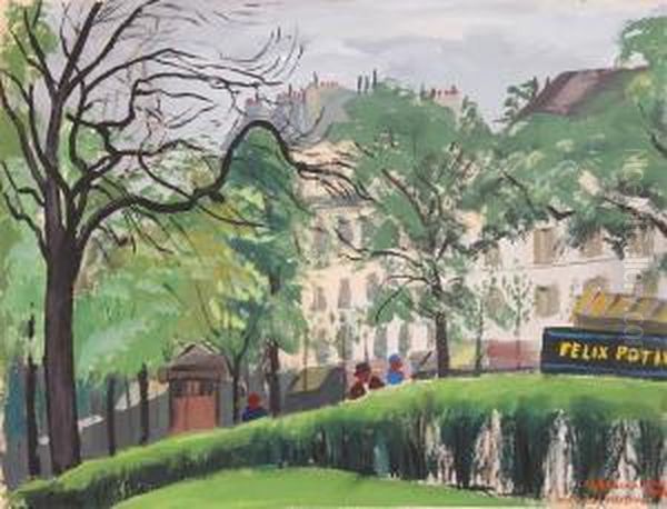 Jardin De L````observatoris Oil Painting by Abraham Weinbaum