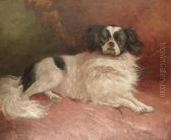 A Japanese Chin. Oil Painting by Anton Weinberger