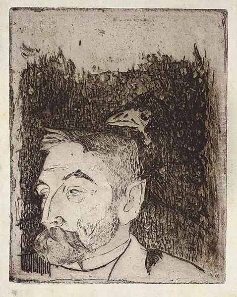 Portrait of Stephane Mallarme Oil Painting by Paul Gauguin