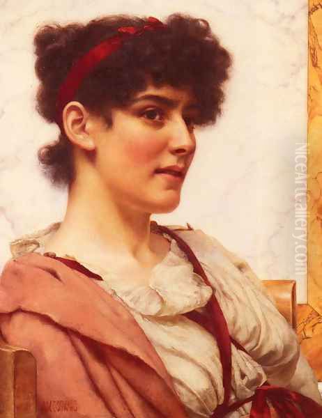 A Classical Beauty Oil Painting by John William Godward