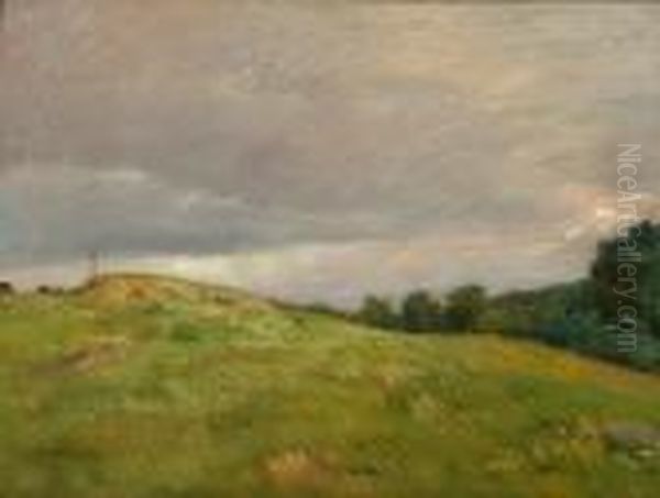 Connecticut Hilltops Oil Painting by Julian Alden Weir