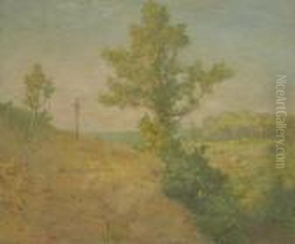 A Glimpse Of The Sound Oil Painting by Julian Alden Weir