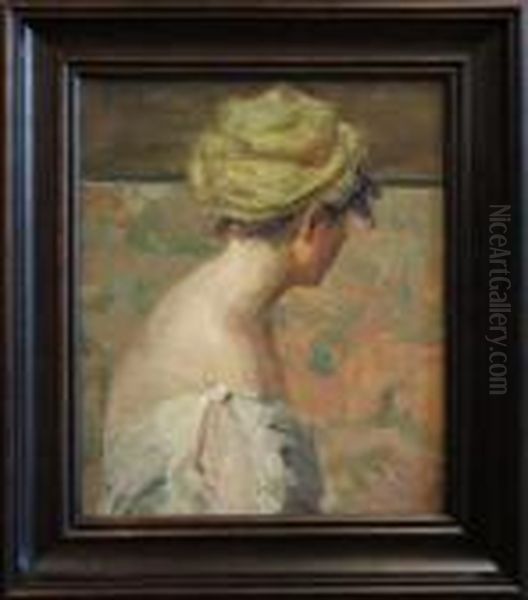 Yellow Turban Oil Painting by Julian Alden Weir