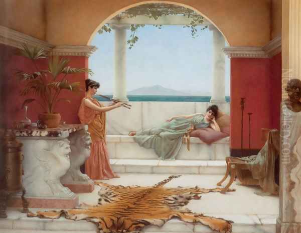 'The Sweet Siesta of a Summer Day' Oil Painting by John William Godward