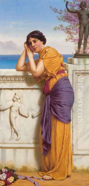 'Rich Gifts Wax Poor When Lovers Prove Unkind' Oil Painting by John William Godward