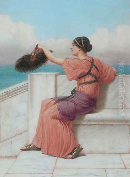 A Fond Farewell Oil Painting by John William Godward