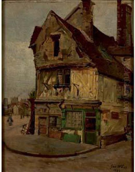 Le Polet, Dieppe Oil Painting by Georges Emile, Geo Weiss