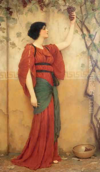 Autumn Oil Painting by John William Godward