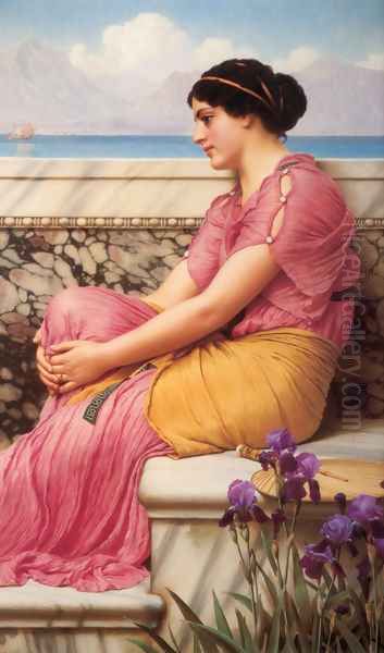 Absence Makes The Heart Grow Fonder Oil Painting by John William Godward