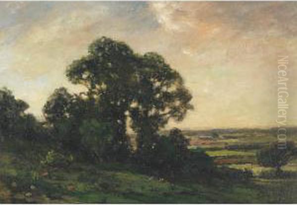 A Surrey Landscape Oil Painting by Jose Weiss