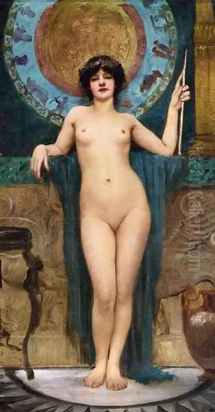 Study Of Campaspe Oil Painting by John William Godward