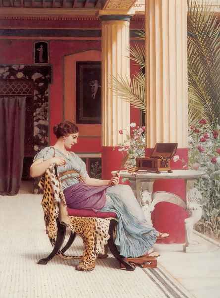 The Jewel Casket Oil Painting by John William Godward