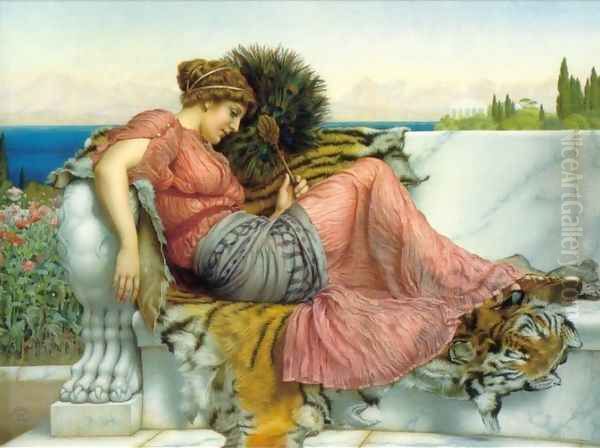 Amaryllis Oil Painting by John William Godward