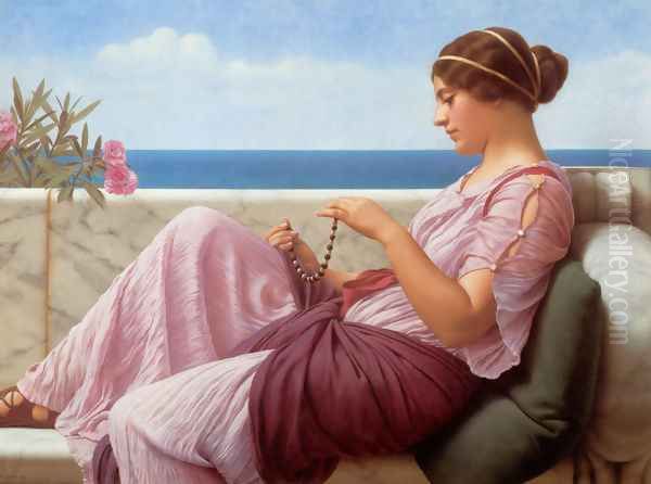 A Souvenir Oil Painting by John William Godward