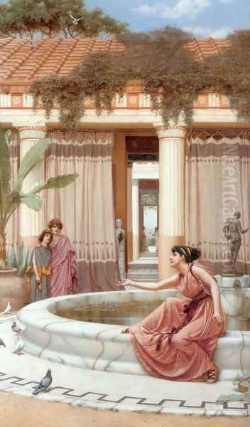 Innocent Amusements Oil Painting by John William Godward