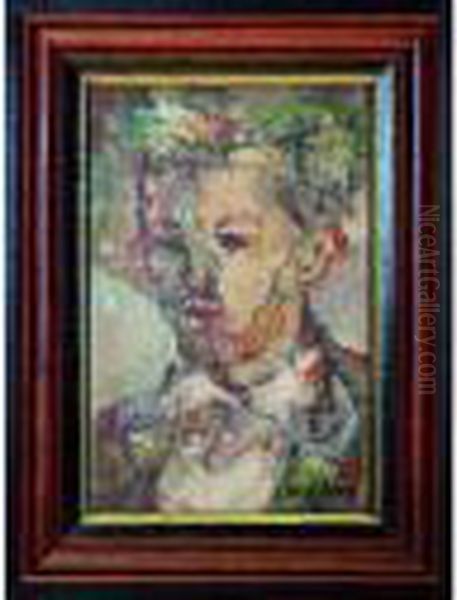 Portrait De Rimbaud. Oil Painting by Leon Weissberg