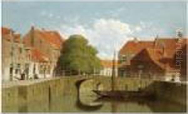 A View Of Amersfoort Oil Painting by Jan Weissenbruch