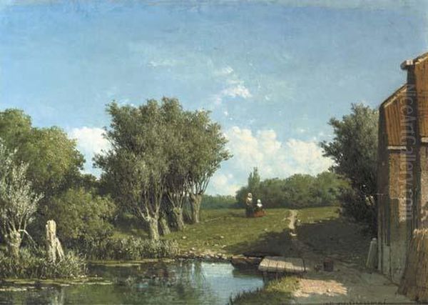 Paysage Boise Oil Painting by Jan Weissenbruch