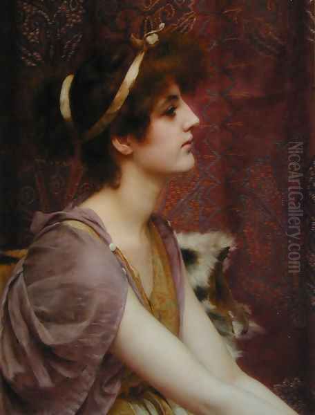 Classical Beauty Oil Painting by John William Godward