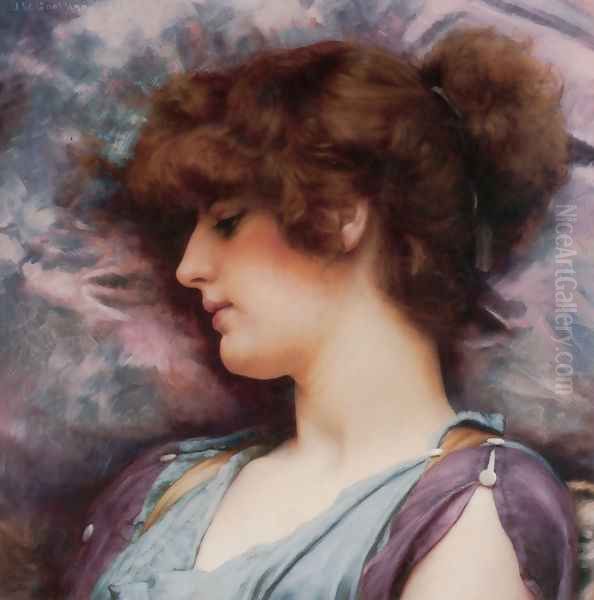 Far Away Thoughts Oil Painting by John William Godward