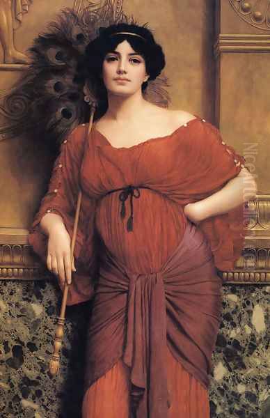 A Roman Matron Oil Painting by John William Godward