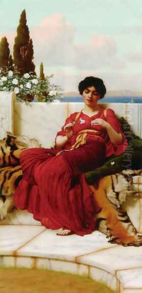 Mischief Oil Painting by John William Godward