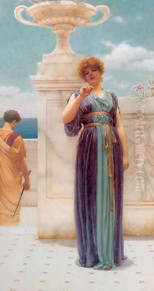 The Engagement Ring Oil Painting by John William Godward