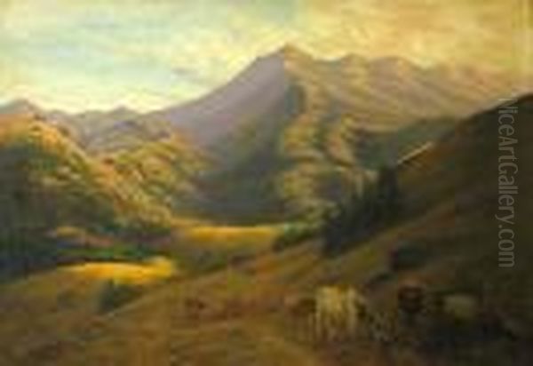 Mt. Tamalplais Oil Painting by Thaddeus Welch