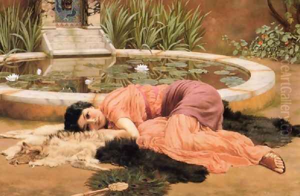 Sweet Nothings Oil Painting by John William Godward