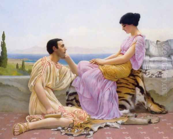 Youth and Time Oil Painting by John William Godward