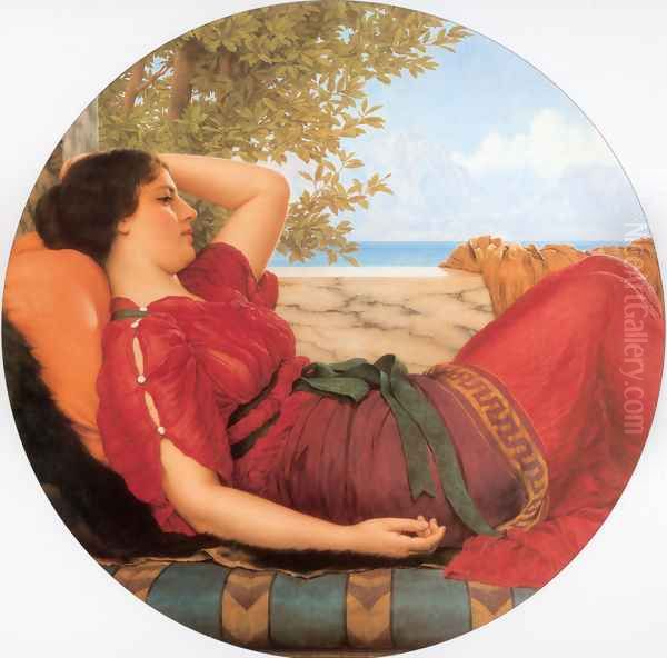 In Realms Of Fancy Oil Painting by John William Godward