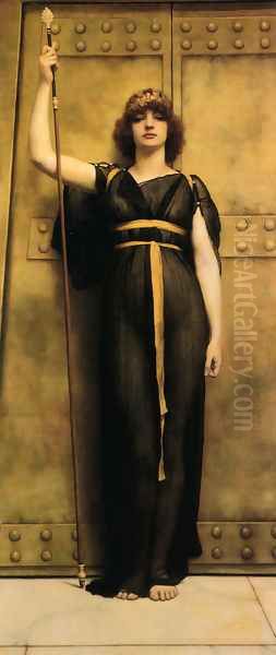 A Priestess Ii Oil Painting by John William Godward