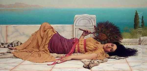 Idleness I Oil Painting by John William Godward