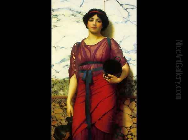 Grecian Idyll Oil Painting by John William Godward