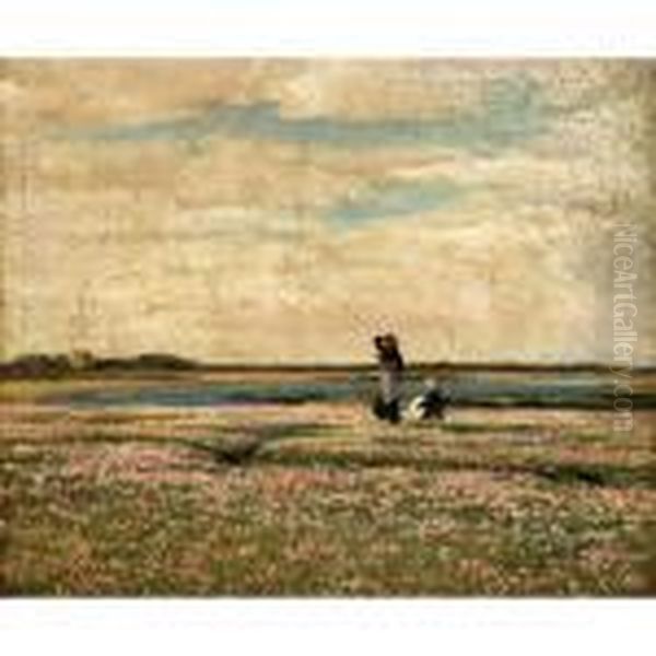 Summer Meadows Oil Painting by William Page Atkinson Wells