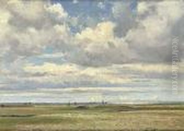 The 2nd Green, Westward Ho! Oil Painting by William Page Atkinson Wells