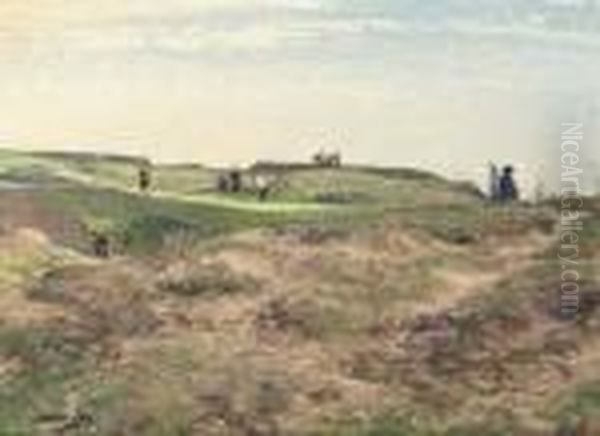 The 5th Hole, Westward Ho! Oil Painting by William Page Atkinson Wells