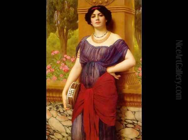 Tympanistria Oil Painting by John William Godward