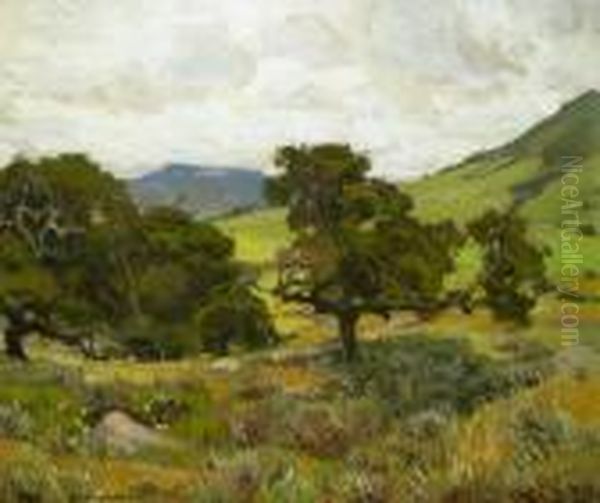 California Hills Oil Painting by William Wendt