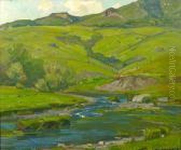 Rushing Onward Oil Painting by William Wendt