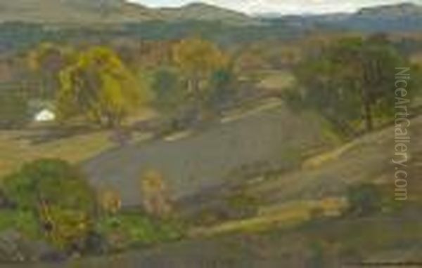 Autumn Landscape Oil Painting by William Wendt