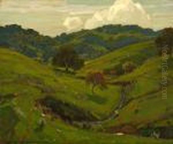 Spring Oil Painting by William Wendt