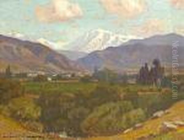 Mt. San Antonio Oil Painting by William Wendt