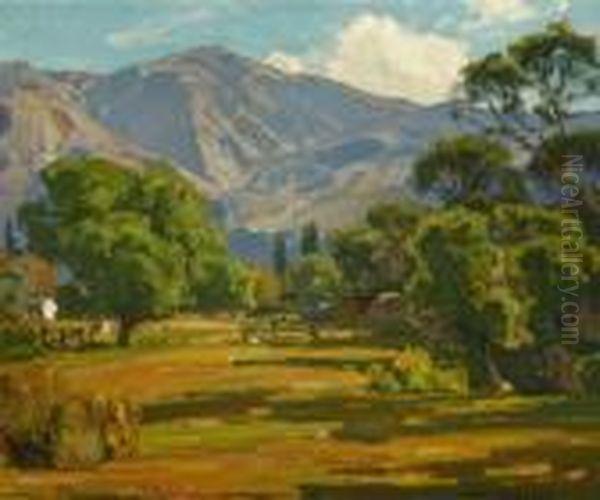 Foothill Ranch Oil Painting by William Wendt